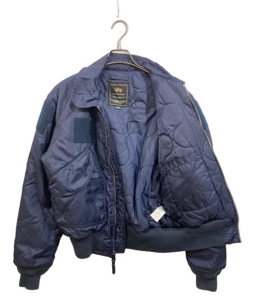 ALPHA INDUSTRIES（アルファインダストリーズ）ALPHA INDUSTRIES (アルファインダストリーズ) フライトジャケット ネイビー サイズ:Ｍの古着・服飾アイテム