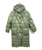 ZARAザラ）の古着「ダックダウンコート」｜黄緑