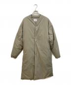 UNITED ARROWS & SONSユナイテッドアローズ アンド サンズ）の古着「DOWN V LONG COAT」｜ベージュ