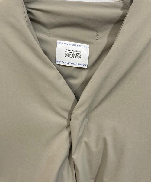 UNITED ARROWS & SONS（ユナイテッドアローズ アンド サンズ）UNITED ARROWS & SONS (ユナイテッドアローズ アンド サンズ) DOWN V LONG COAT ベージュ サイズ:SIZE Sの古着・服飾アイテム