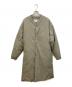 UNITED ARROWS & SONS（ユナイテッドアローズ アンド サンズ）の古着「DOWN V LONG COAT」｜ベージュ