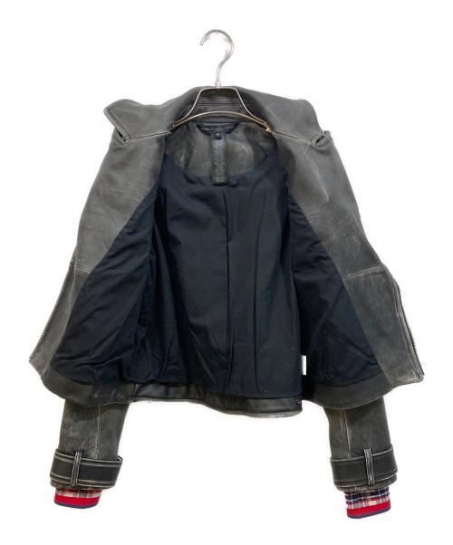 Marc by Marc Jacobs（マークバイマークジェイコブス）Marc by Marc Jacobs (マークバイマークジェイコブス) カウレザーライダースジャケット ブラック サイズ:SIZE XSの古着・服飾アイテム