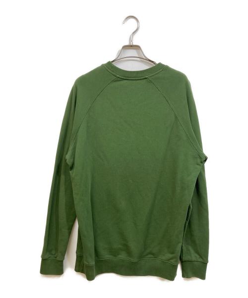 maison kitsune（メゾンキツネ）MAISON KITSUNE (メゾンキツネ) PALAIS ROYAL CLASSIC SWEATSHIRT グリーン サイズ:SIZE Lの古着・服飾アイテム