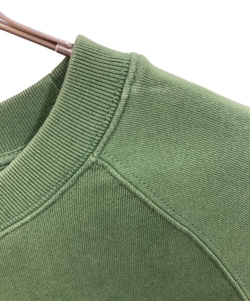 maison kitsune（メゾンキツネ）MAISON KITSUNE (メゾンキツネ) PALAIS ROYAL CLASSIC SWEATSHIRT グリーン サイズ:SIZE Lの古着・服飾アイテム