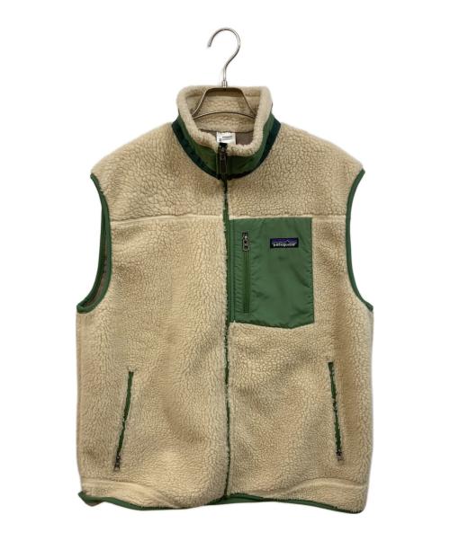 Patagonia（パタゴニア）Patagonia (パタゴニア) レトロX ベスト ベージュ×グリーン サイズ:SIZE Lの古着・服飾アイテム