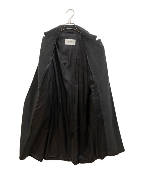MaxMara（マックスマーラ）MaxMara (マックスマーラ) ダブルブレストカシミヤ混ウールコート グレー サイズ:SIZE 40の古着・服飾アイテム