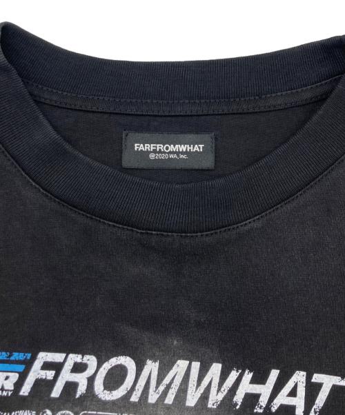 FAR FROM WHAT（ファーフロムワット）FAR FROM WHAT (ファーフロムワット) FAR WASHED  MULTI LOGO  LONG-SLEEVE ブラック サイズ:SIZE 2の古着・服飾アイテム