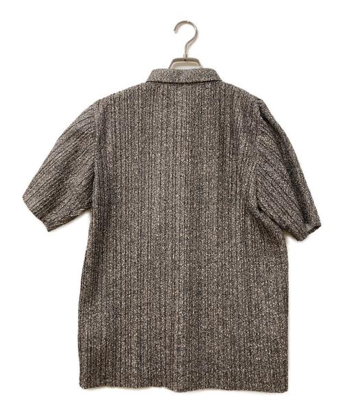 Ameri（アメリ）Ameri (アメリ) MIREI KIRITANI (ミレイキリタニ) PLEATS MELON SHIRT グリーン サイズ:Sの古着・服飾アイテム