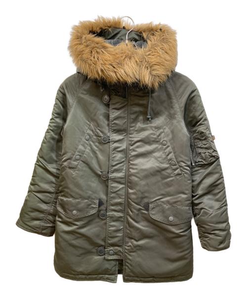 ALPHA INDUSTRIES（アルファインダストリーズ）ALPHA INDUSTRIES (アルファインダストリーズ) N-3B フライトジャケット カーキ サイズ:Mの古着・服飾アイテム