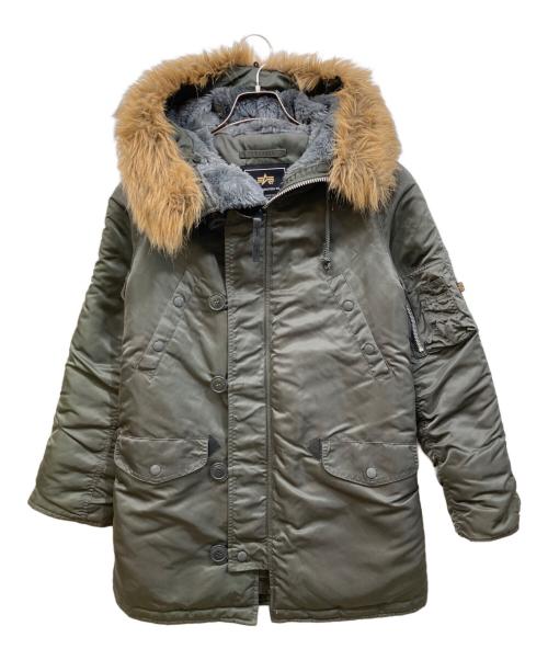 ALPHA INDUSTRIES（アルファインダストリーズ）ALPHA INDUSTRIES (アルファインダストリーズ) N-3B フライトジャケット カーキ サイズ:Mの古着・服飾アイテム