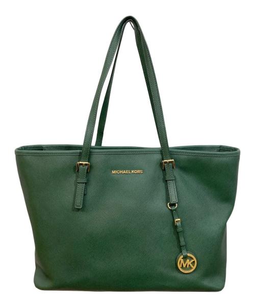 MICHAEL KORS（マイケル・コース）MICHAEL KORS (マイケル・コース) トートバッグ グリーンの古着・服飾アイテム