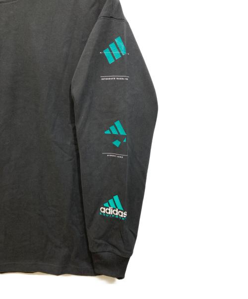 adidas（アディダス）adidas (アディダス) EQT GFX TEE LONG SLEEVE ブラック サイズ:Mの古着・服飾アイテム