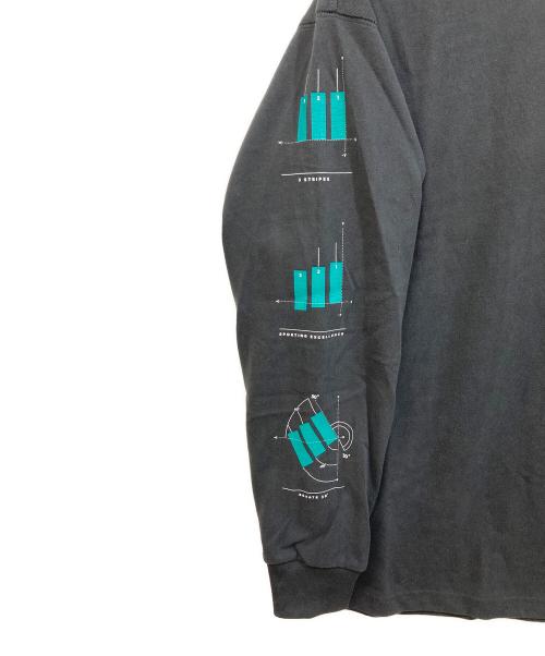 adidas（アディダス）adidas (アディダス) EQT GFX TEE LONG SLEEVE ブラック サイズ:Mの古着・服飾アイテム