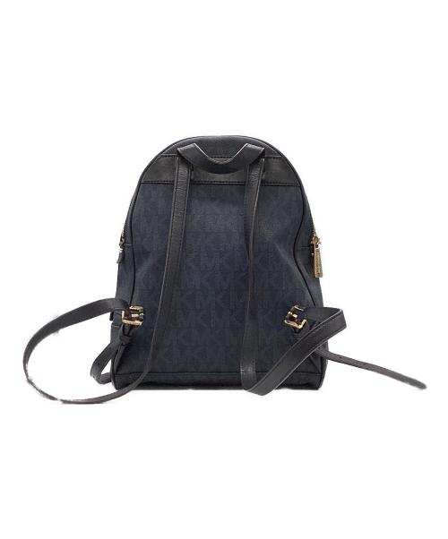 MICHAEL KORS（マイケル・コース）MICHAEL KORS (マイケル・コース) RHEA ZIP MEDIUM COLOR BLOCK LOGO BACKPACK ブルーの古着・服飾アイテム