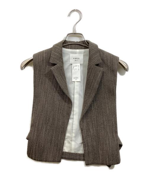 Ameri（アメリ）AMERI (アメリ) CONVERTIBLE HERRINGBONE JACKET オリーブ サイズ:SIZE Sの古着・服飾アイテム