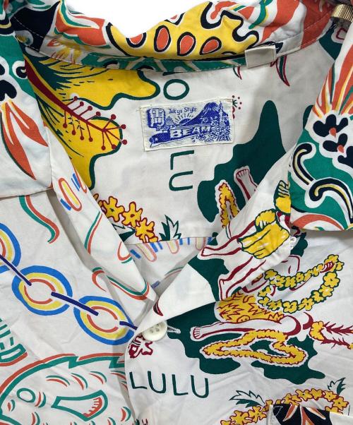 BEAMS（ビームス）BEAMS (ビームス) Sun Surf (サンサーフ) クレイジーアロハシャツ アイボリー サイズ:実寸をご確認くださいの古着・服飾アイテム