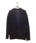 LARDINIラルディーニ）の古着「ニットテーラードジャケット」｜ブラック