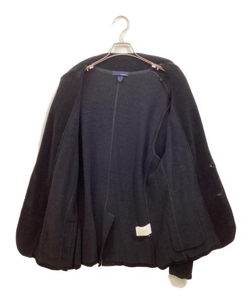 LARDINI（ラルディーニ）LARDINI (ラルディーニ) ニットテーラードジャケット ブラック サイズ:SIZE XLの古着・服飾アイテム