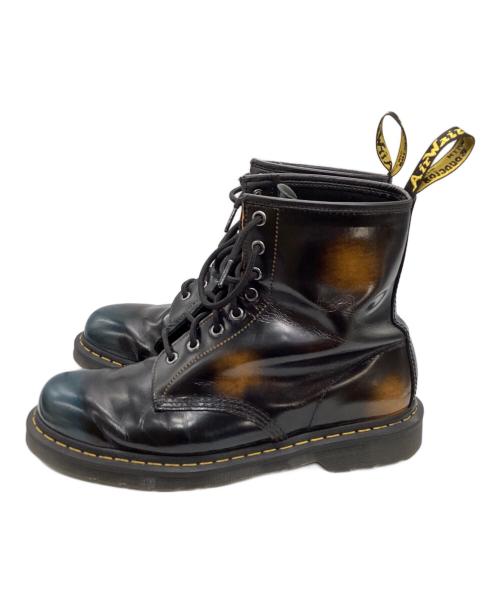 Dr.Martens（ドクターマーチン）Dr.Martens (ドクターマーチン) ブラッシュオフ レザー レースアップ ブーツ ブラック サイズ:SIZE UK9の古着・服飾アイテム