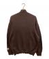 WIND AND SEA (ウィンダンシー) HALF ZIP COTTON CASHMERE KNIT ブラウン サイズ:L：12000円