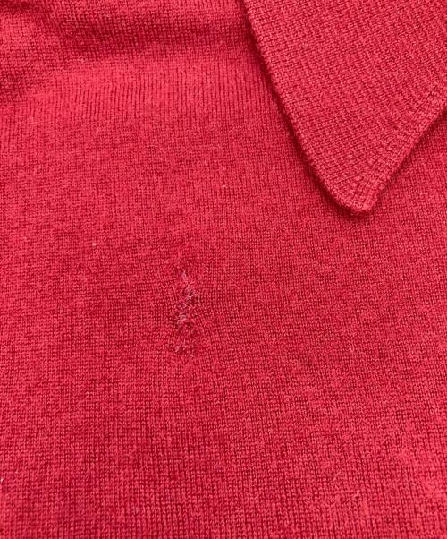 HERMES（エルメス）HERMES (エルメス) ハーフジップカシミヤニット レッド サイズ:Mの古着・服飾アイテム