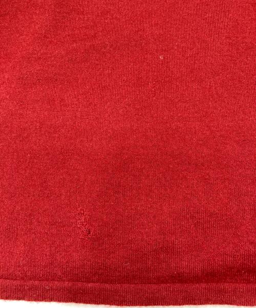 HERMES（エルメス）HERMES (エルメス) ハーフジップカシミヤニット レッド サイズ:Mの古着・服飾アイテム