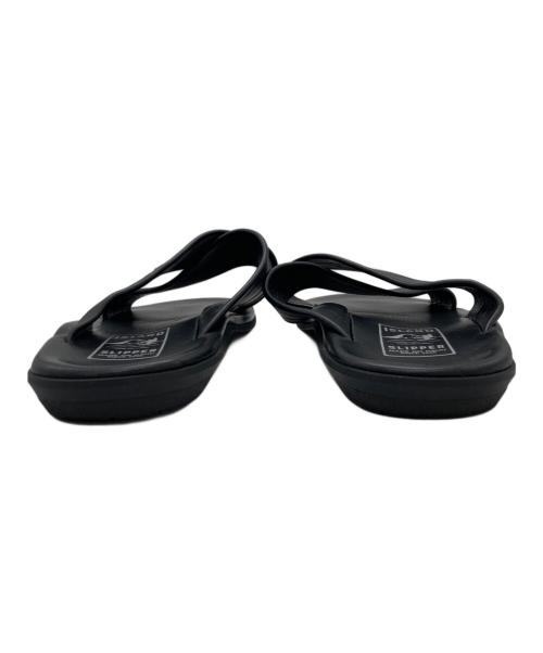 ISLAND SLIPPER（アイランドスリッパ）ISLAND SLIPPER (アイランドスリッパ) SHIPS (シップス) 別注クロス レザー サンダル ブラック サイズ:9の古着・服飾アイテム