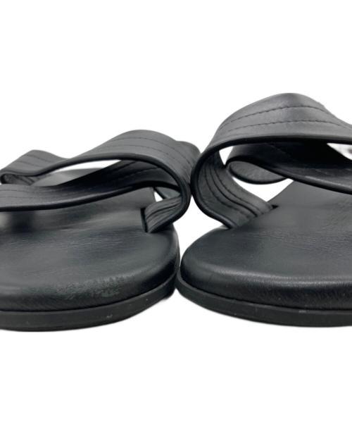 ISLAND SLIPPER（アイランドスリッパ）ISLAND SLIPPER (アイランドスリッパ) SHIPS (シップス) 別注クロス レザー サンダル ブラック サイズ:9の古着・服飾アイテム