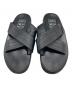 ISLAND SLIPPER (アイランドスリッパ) SHIPS (シップス) 別注クロス レザー サンダル ブラック サイズ:9：14000円