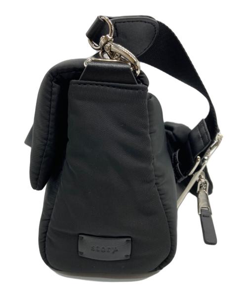 STORY.（ストーリー）STORY. (ストーリー) フラップハンドバッグ ブラックの古着・服飾アイテム