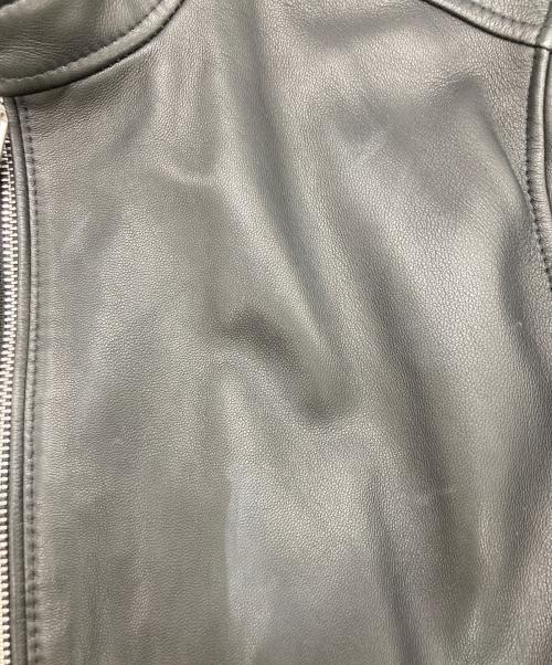 BOSS（ボス）BOSS (ボス) ラムレザージャケット ブラック サイズ:50の古着・服飾アイテム