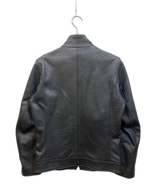 TETE HOMME（テット オム）TETE HOMME (テット オム) ラムレザージャケット ブラック サイズ:Lの古着・服飾アイテム