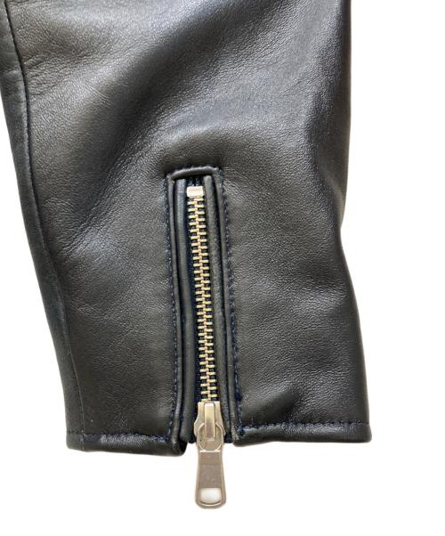 TETE HOMME（テット オム）TETE HOMME (テット オム) ラムレザージャケット ブラック サイズ:Lの古着・服飾アイテム