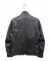 TETE HOMME (テット オム) ラムレザージャケット ブラック サイズ:L：7000円
