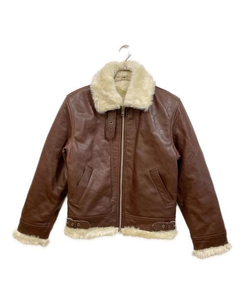 HORN WORKS（ホーンワークス）HORN WORKS (ホーンワークス) レザージャケット ブラウン サイズ:SIZE Lの古着・服飾アイテム