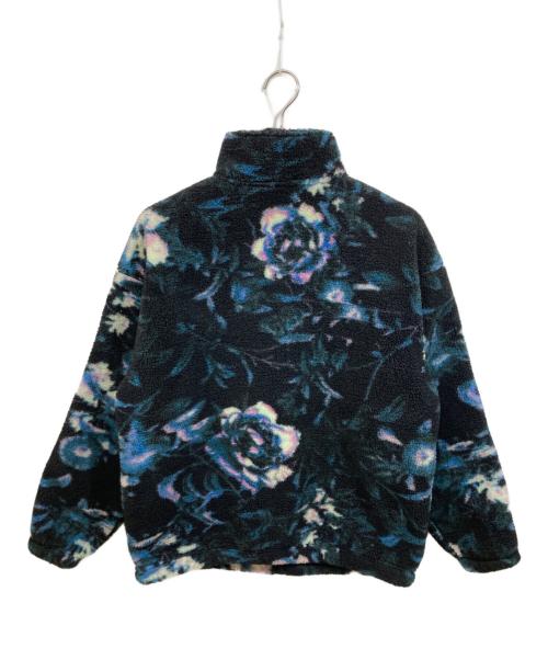 adidas Originals（アディダスオリジナル）adidas originals (アディダスオリジナル) 総柄プリント フラワー フリースジャケット ネイビー サイズ:Lの古着・服飾アイテム