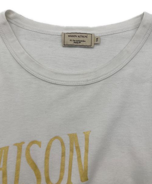 maison kitsune（メゾンキツネ）MAISON KITSUNE (メゾンキツネ) 半袖Tシャツ ホワイト サイズ:	SIZE XXLの古着・服飾アイテム