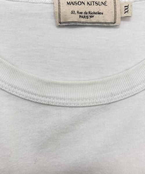 maison kitsune（メゾンキツネ）MAISON KITSUNE (メゾンキツネ) 半袖Tシャツ ホワイト サイズ:	SIZE XXLの古着・服飾アイテム