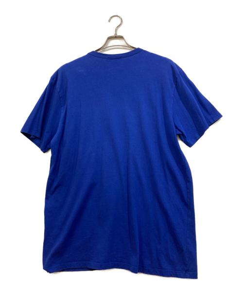 maison kitsune（メゾンキツネ）MAISON KITSUNE (メゾンキツネ) 半袖Tシャツ ブルー サイズ:	SIZE XXLの古着・服飾アイテム