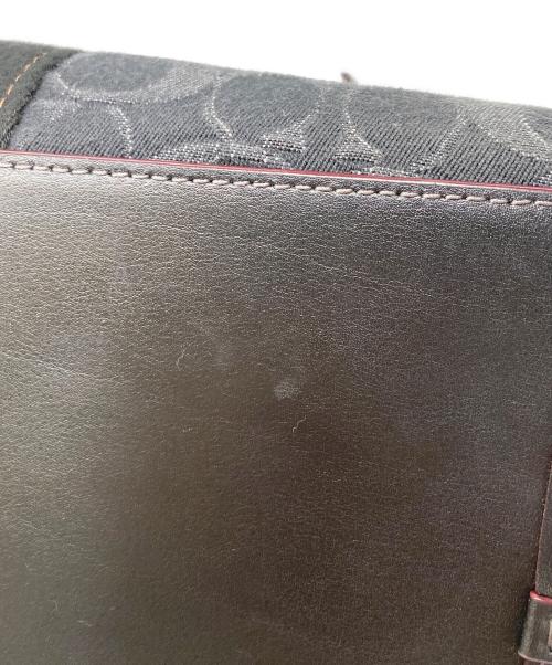 COACH（コーチ）COACH (コーチ) ブラック ラージ スミス トート・シグネチャー デニム ブラックの古着・服飾アイテム