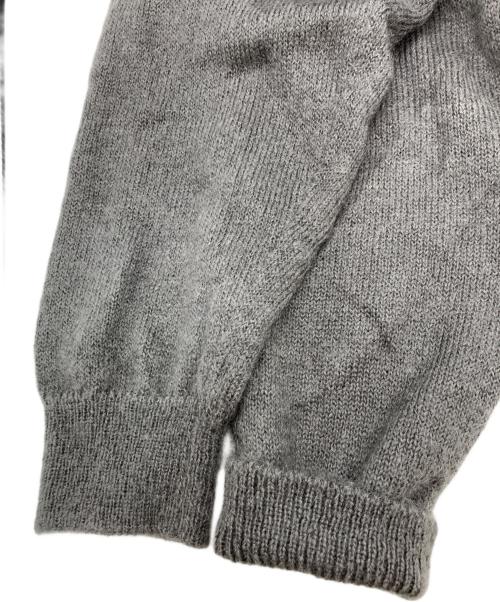 BATONER（バトナ―）BATONER (バトナ―) PURE MOHAIR100% V CARDIGAN グレー サイズ:3の古着・服飾アイテム