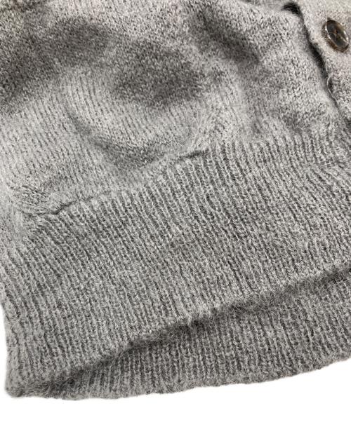 BATONER（バトナ―）BATONER (バトナ―) PURE MOHAIR100% V CARDIGAN グレー サイズ:3の古着・服飾アイテム