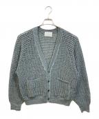 SUGARHILLシュガーヒル）の古着「COTTON OPEN-WORK KNIT CARDIGAN」｜スカイブルー