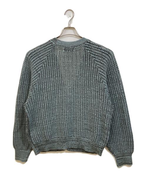 SUGARHILL（シュガーヒル）SUGARHILL (シュガーヒル) COTTON OPEN-WORK KNIT CARDIGAN スカイブルー サイズ:3の古着・服飾アイテム
