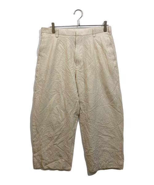 seven by seven（セブンバイセブン）SEVEN BY SEVEN (セブンバイセブン) インタックトラウザーズ アイボリー サイズ:Lの古着・服飾アイテム