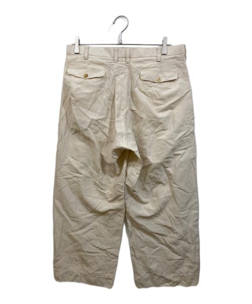 seven by seven（セブンバイセブン）SEVEN BY SEVEN (セブンバイセブン) インタックトラウザーズ アイボリー サイズ:Lの古着・服飾アイテム