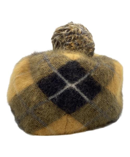 Vivienne Westwood（ヴィヴィアンウエストウッド）Vivienne Westwood (ヴィヴィアンウエストウッド) ボンボン付きチェックベレー帽の古着・服飾アイテム