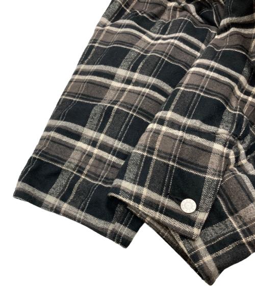 SOFTHYPHEN（ソフトハイフン）SOFTHYPHEN (ソフトハイフン) チェックシャツジャケット ブラック サイズ:SIZE 03の古着・服飾アイテム