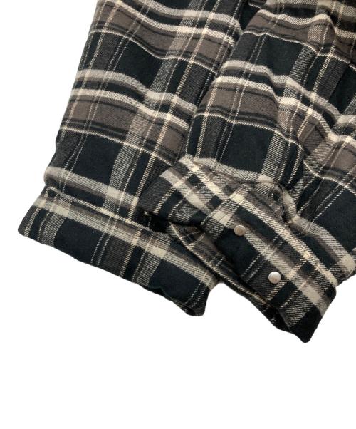SOFTHYPHEN（ソフトハイフン）SOFTHYPHEN (ソフトハイフン) チェックシャツジャケット ブラック サイズ:SIZE 03の古着・服飾アイテム