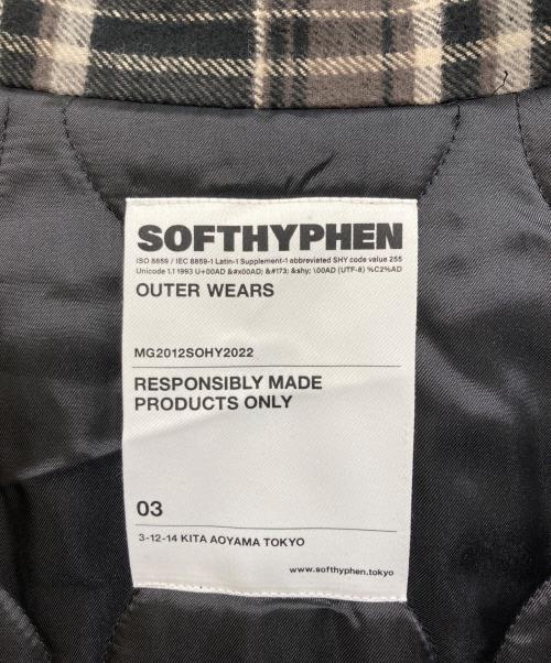 SOFTHYPHEN（ソフトハイフン）SOFTHYPHEN (ソフトハイフン) チェックシャツジャケット ブラック サイズ:SIZE 03の古着・服飾アイテム